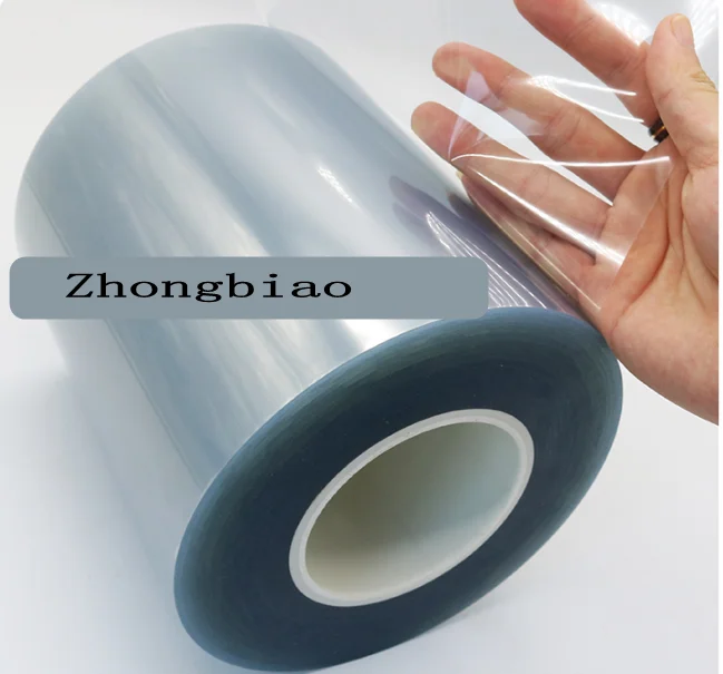 Wholesale PEt transparent protective film adhesive tape self-adhesive antistatic high temperature display touch screen film