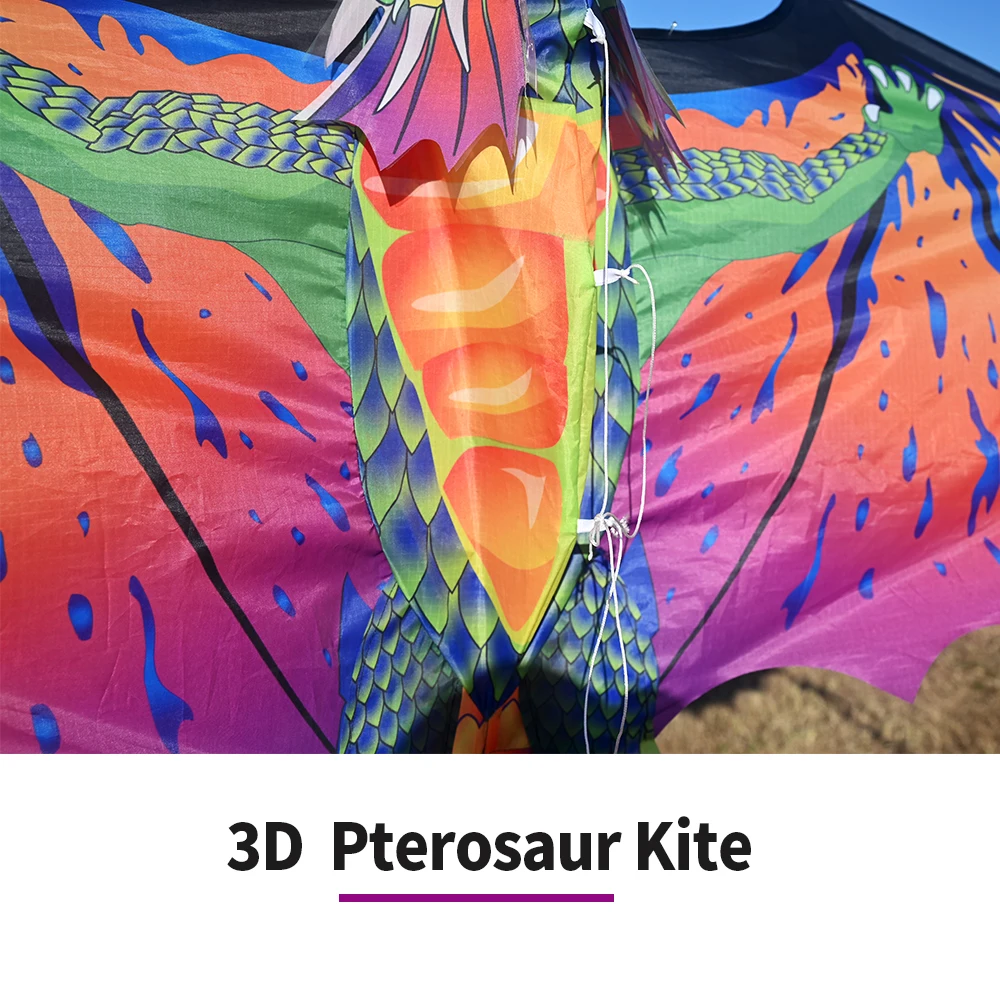 Hot Sale Custom Made 3D Dragon Flying Kite Easy to Fly for Children Fiberglass Frame and Fabric Material Perfect Gift