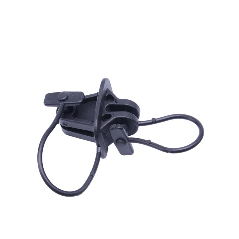 Black color customized fence pinlock insulators for electric fence energizer poly wire cable steel post