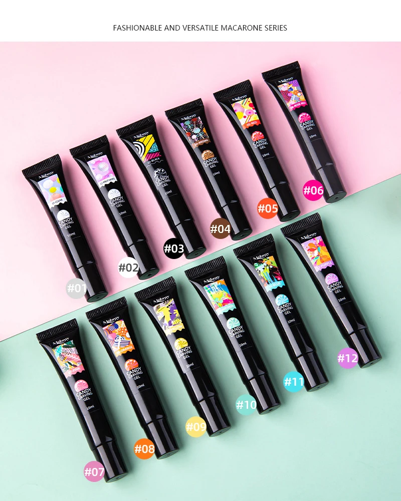 New Pudding Gel Acrylic Drawing Gel Nails Polish Spider Liner Painting Enamel Pigment Gel