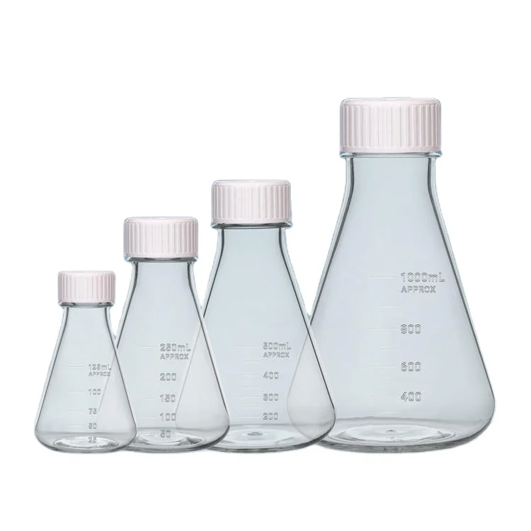 125ml Plastic Screw-top Erlenmeyer Flask Conical Flask Bottle