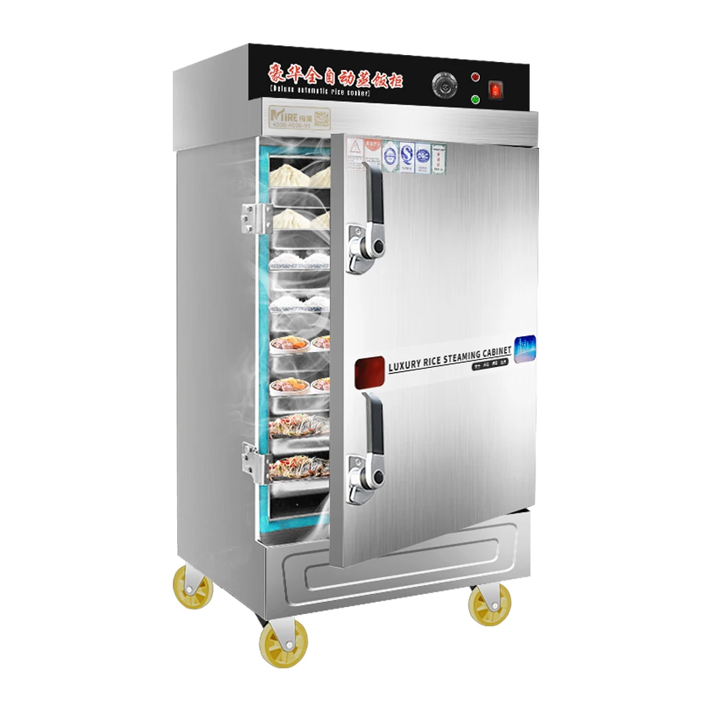 Industrial food steaming machine Gas Electric Portable Food Rice Steamer Cabinet for Catering