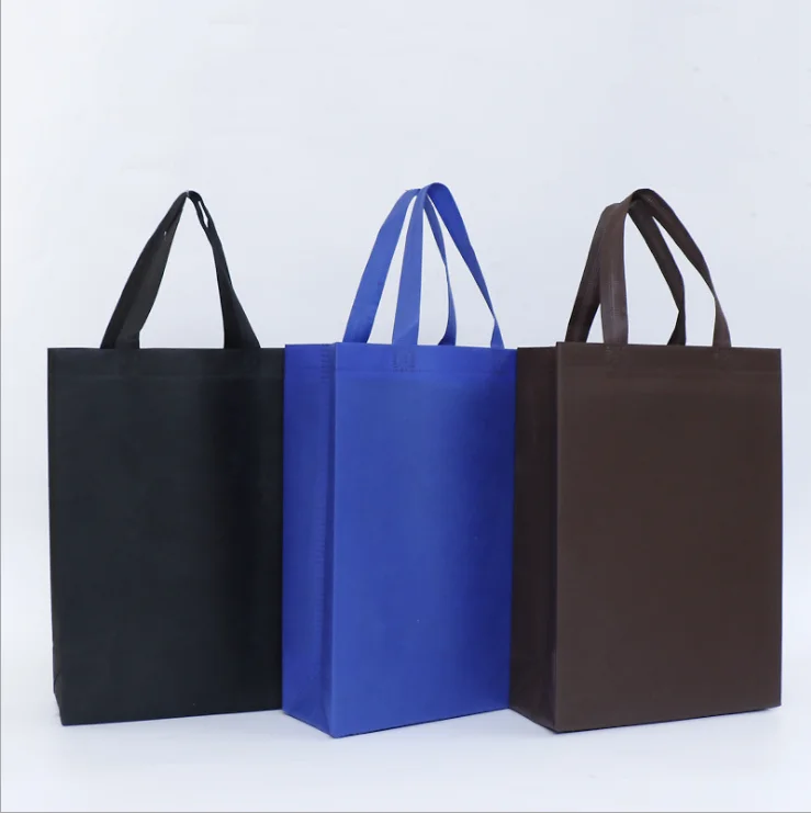 Custom logo pp non woven nonwoven reusable market shopping tote bag with logo