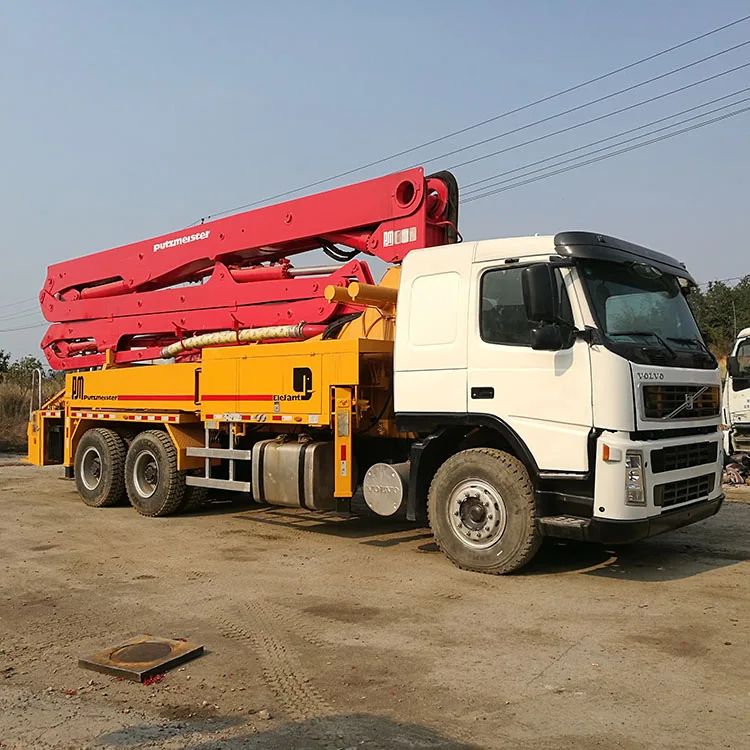 2012 diesel putzmeister volvo 36m used cost of truck mounted concrete pump trucks for sale