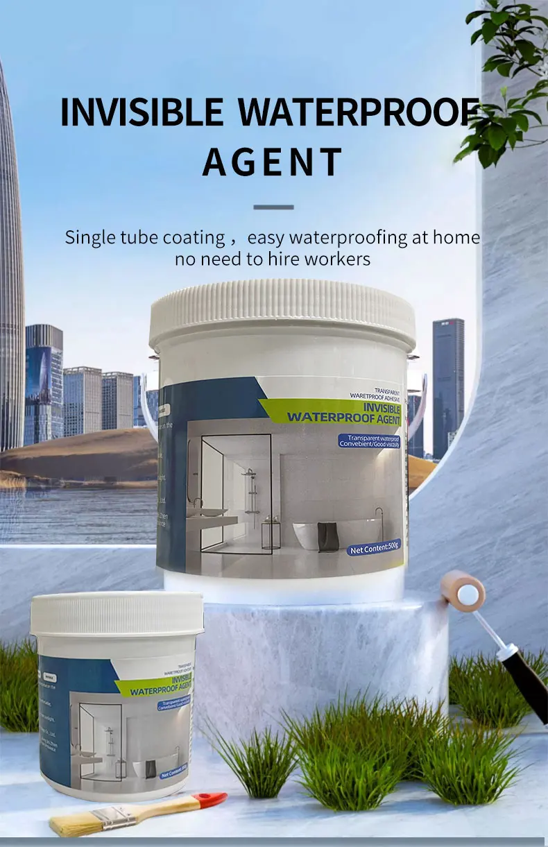300g Stop Leakage Waterproof Glue Transparent Acrylic Waterproof Adhesive Glue Waterproofing Sealant