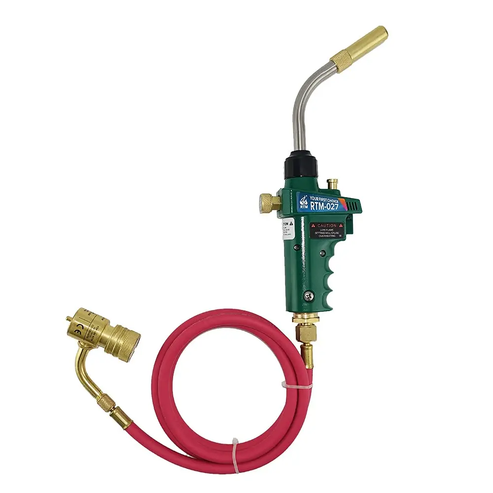 MAPP Gas Welding Torch, Swirl Flame Solder Gun for Welding Sanitary Jewellery with CGA600 Connection