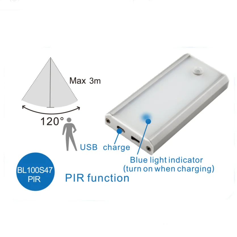 
PIR sensor under cabinet lights small battery operated light 