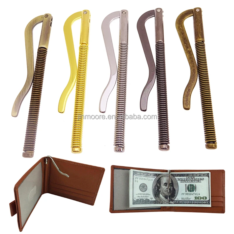 Durable Parts Holder Bar Money Spring Cash Clamp Bifold Clip 80mm Wholesale