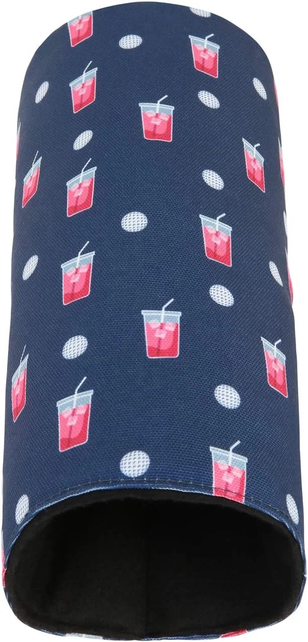 Custom made logo Nylon driver headcover barrel shape tube style personalized custom golf 460cc driver FW wood hybrid head covers