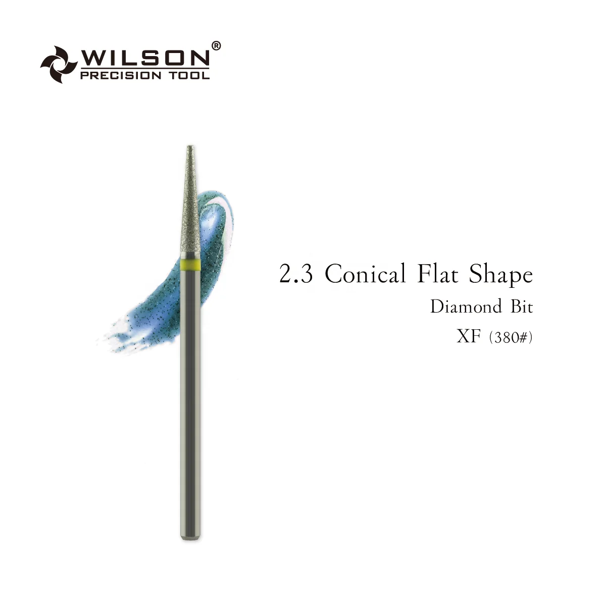 
8002105 XF 2.3mm Conical Flat Shape high quality safety nail drill bit custom diamond nail bit 