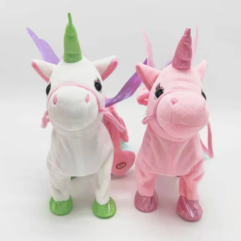 CE/ASTM 2024 Hot Selling Plush Toy Colorful Pony for Children Customized Stuffed Animals Toys Cuddly Unicorn Decoration
