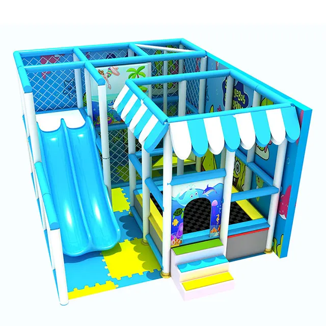 Indoor Playground Slide Soft Play Equipment Ocean Theme Play Zone Child Park