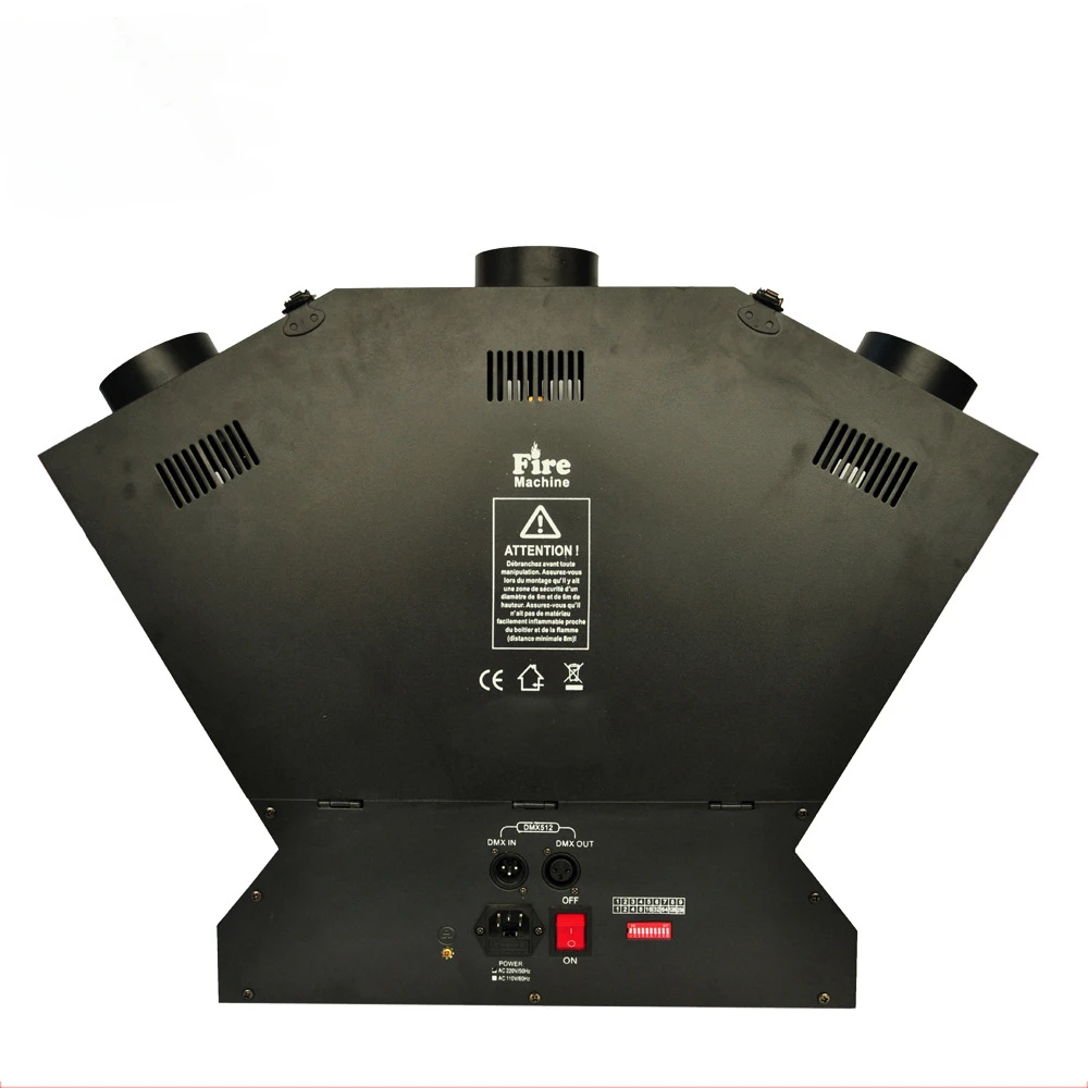 Top Quality 3 Head Real Fire Machine Real Fire Machine Flame 300W Projector Stage Effect Atmosphere Machine DMX Control