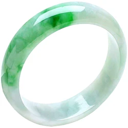 Certified Quartzite  Ice Floating Flower Bracelet A Grade Female Royal Concubine Three-Color Jade Bracelet Fulushou Bracelet