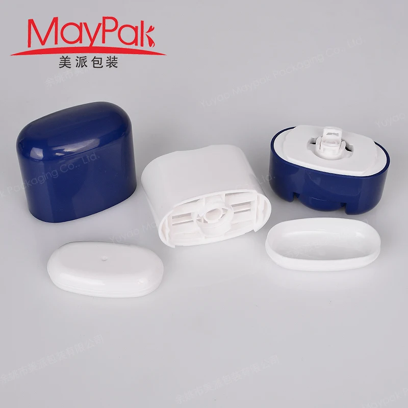 Wholesale 35ml 35g Oval Shape Plastic ABS PP PCR Mens Colorful Cosmetic Twist Up Refillable Stick Deodorant Container Packaging
