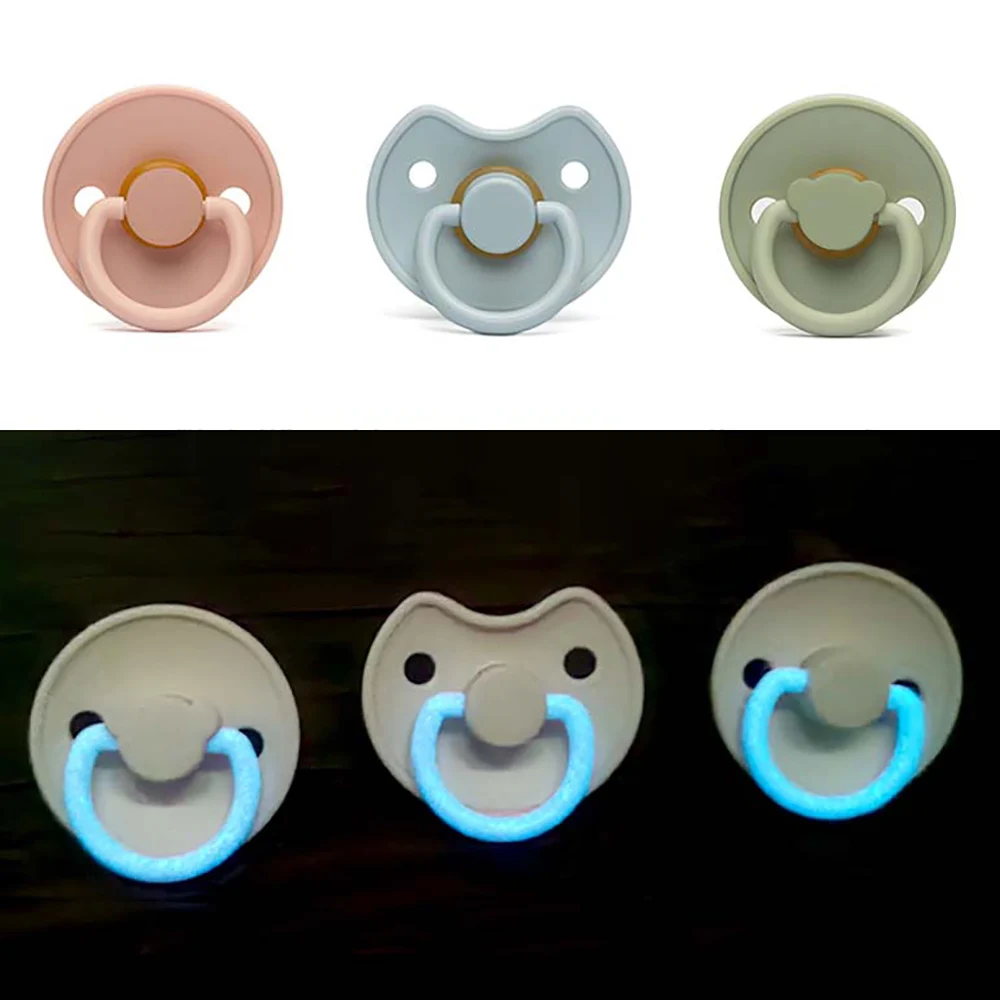Unique Features Breathable Glow in the Dark Baby Pacifier Night BPA Free Silicone Natural Latex Baby Pacifier