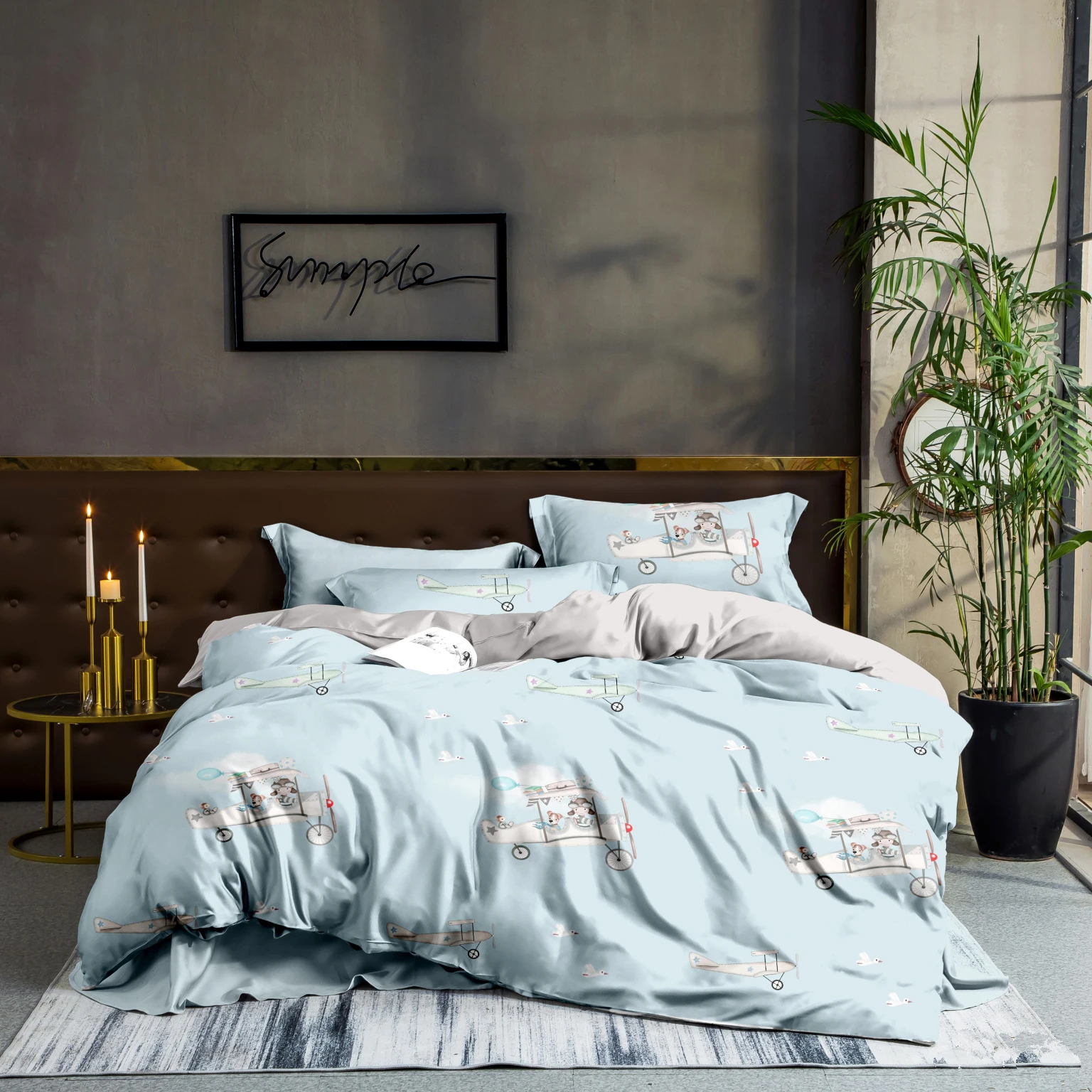 Hot Selling Lyocell Bed Quilt Cover Set Modal Bed Linen Guangzhou Sheets for Bed
