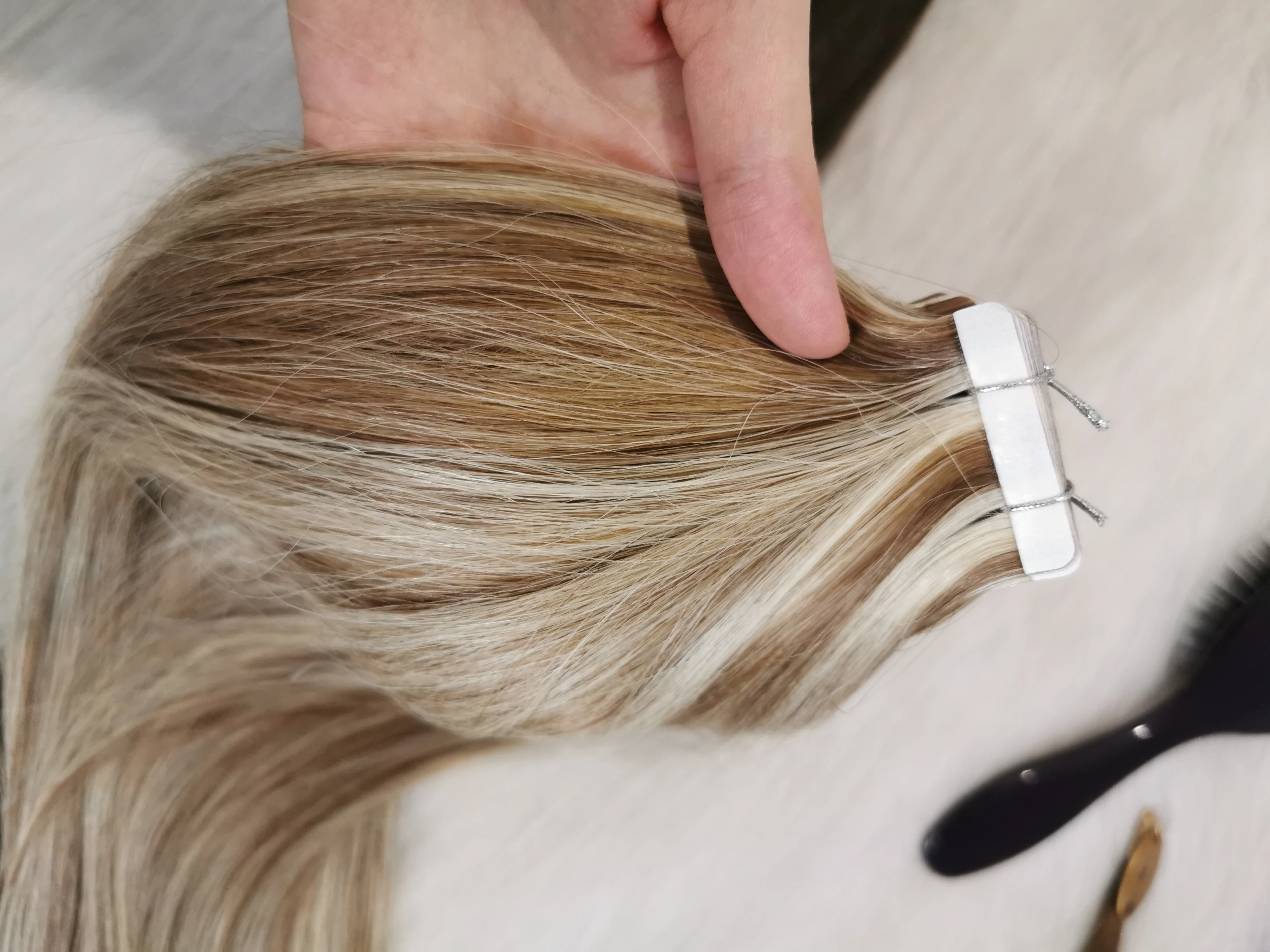 balayage invisible tape in hair extensions with walker tape hair