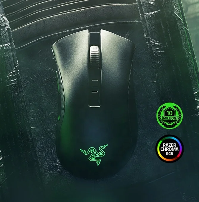 Мышь Компьютерная Razer DeathAdder V2 Pro Беспроводная игровая, 20000 точек/дюйм, usb 2,4 ГГц