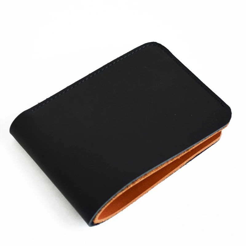 2022 Hot Sale Guangzhou Fashion Minimalist Genuine Cow Leather Card Wallet for Human