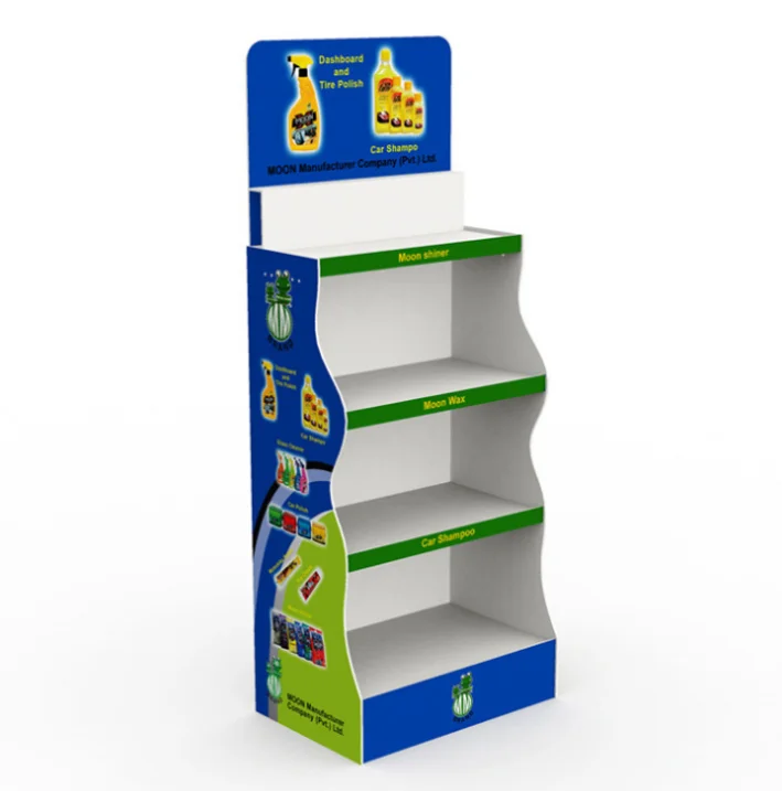 Custom Logo Retail Store Display Racks Supermarket Stand PVC Foam Board Cardboard Display Stand