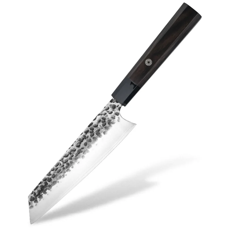 Professional High Carbon 3 layers clad steel Handmade Forged 7 Inch Kitchen Kiritsuke Knife Japanese Knife