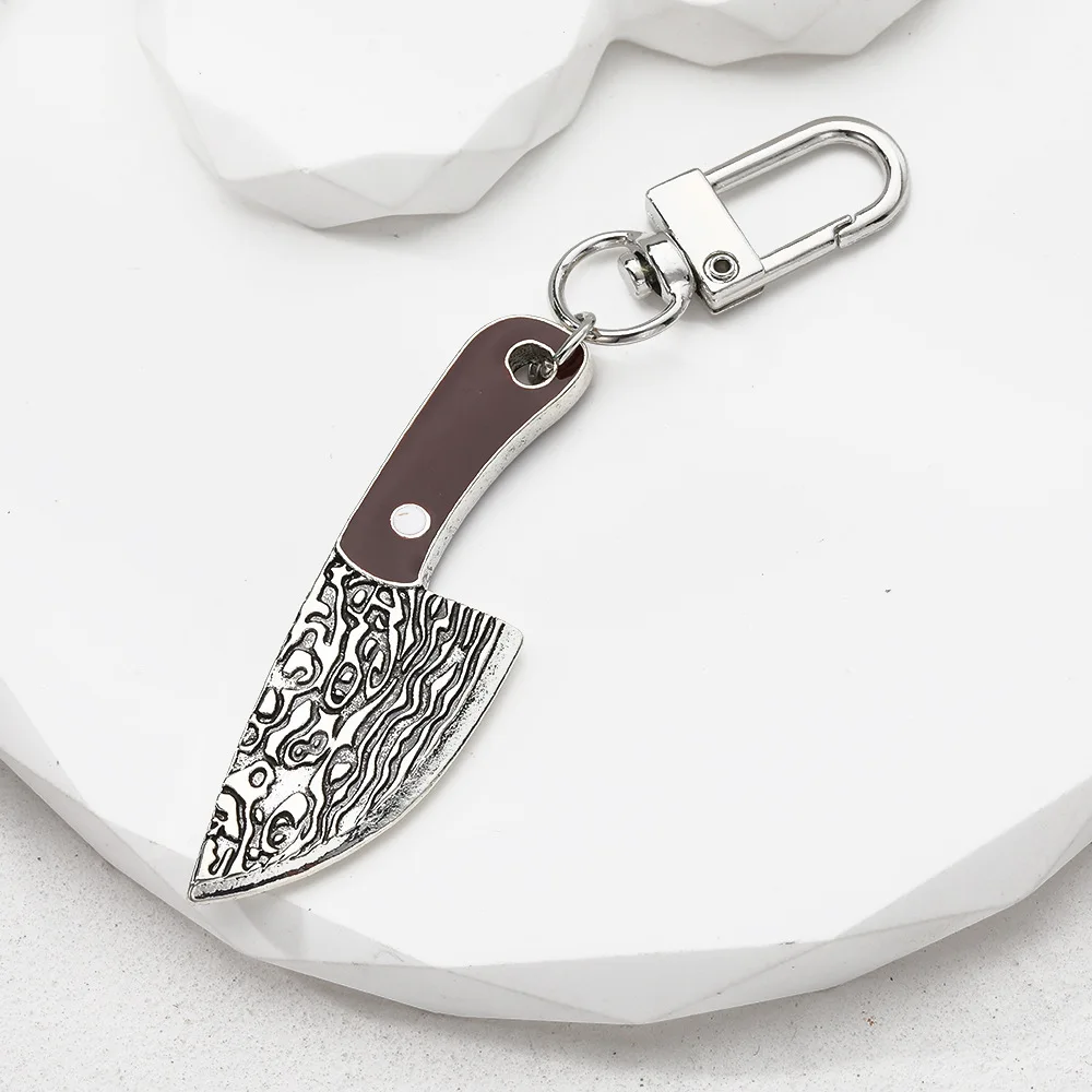 Halloween Vintage Simulation Alloy Chopper Dagger Pendant Spooky Fun Jewelry Accessories Keychain