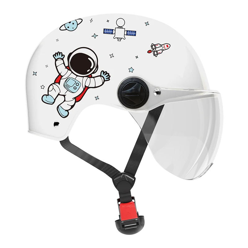 Smart4u child kid 3C motorcycle bike half helmet with gog gles for kids safety scooter motor helmet