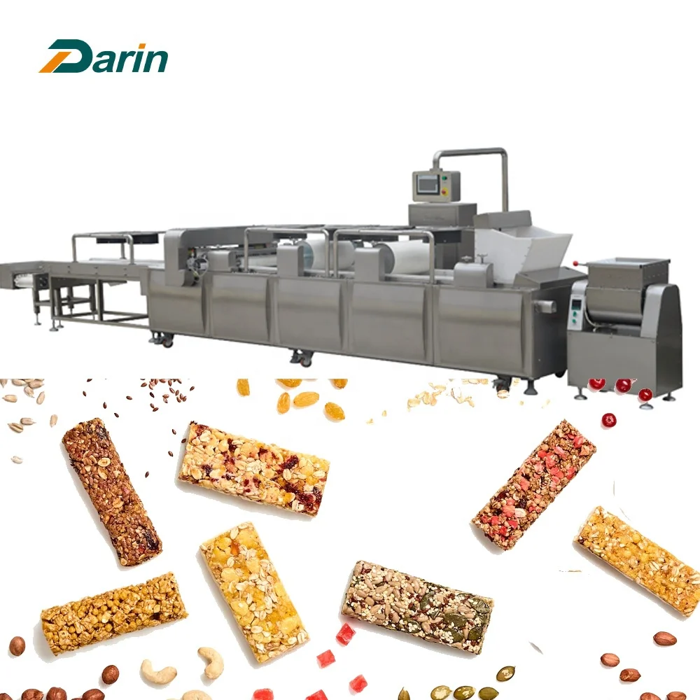 Workshop-outlet Energy Bar Grain Bar Grain Nuts Snacks Fruit Block Snacks Making Machine Production Line
