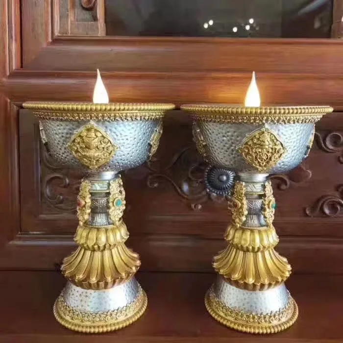 LED Buddha Lamp Esoteric Dharma Ware Collection and Transmission Supplies Power Supply Lamp Plug in Auspicious