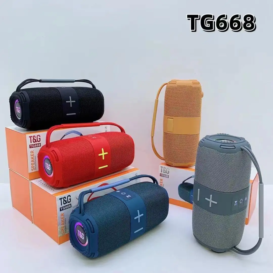 TG668 беспроводной BT динамик портативный домашний сабвуфер высокого качества TG-668 USB TF FM TWS