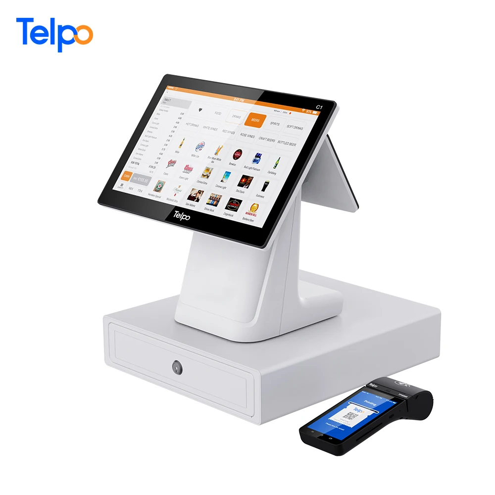 Telpo C1 android POS биллинговый аппарат дешевый кассовый с 58/80 мм Термопринтер для малого бизнеса