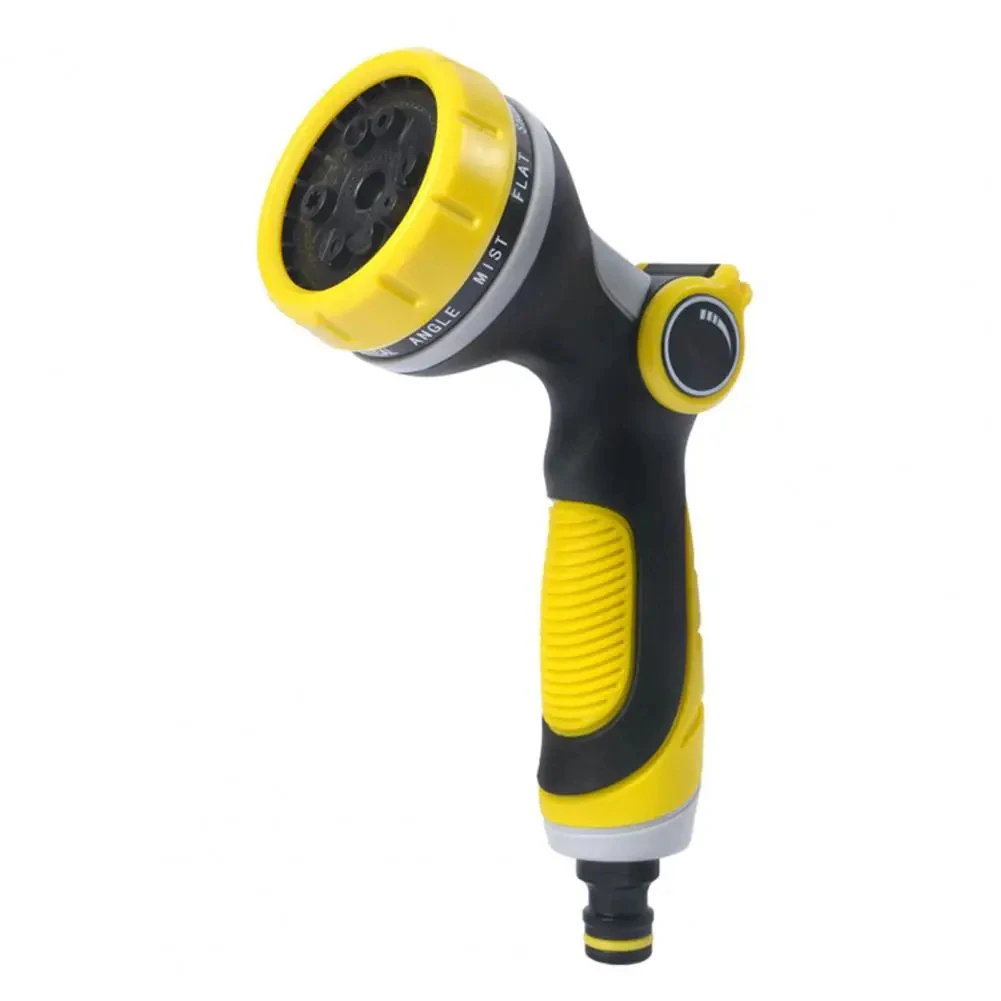 Manufacturer supplier Plastic high pressure 10 pattern garden water gun with thumb valve