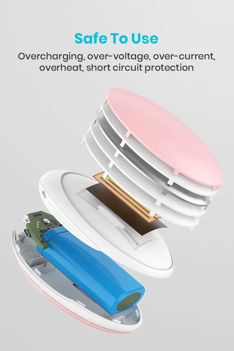 Portable Handwarmer USB Mini Hand Heater Battery 5200mAh Power Bank Quick Heating Hand Warmer Heater