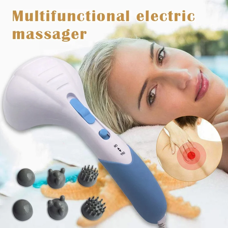 Full Body Electric Handheld Massager Wand Back Neck Percussion Vibrating Machine