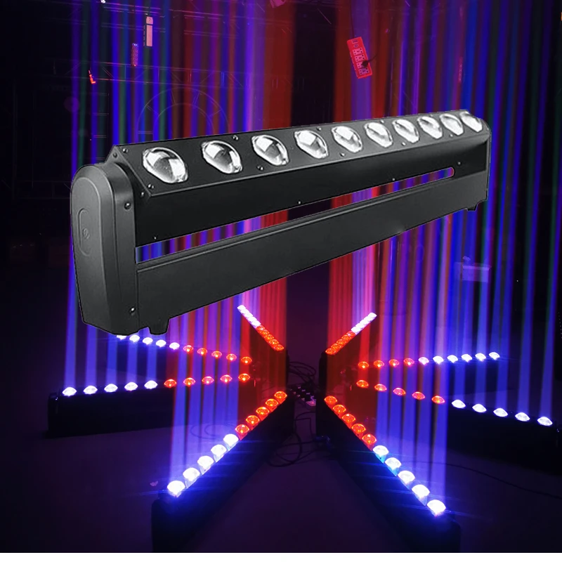Manufacturer Price 10 X 40W Party Club Bar Dj Show Rgbw Lighting Led Par Can Lights Strobe Light Photography For Disco Stage