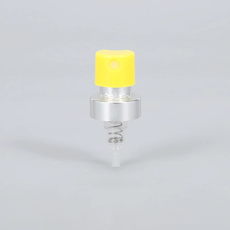 Aluminum 15mm 18mm crimpless travel pressurized perfume spray machine pump atomizer