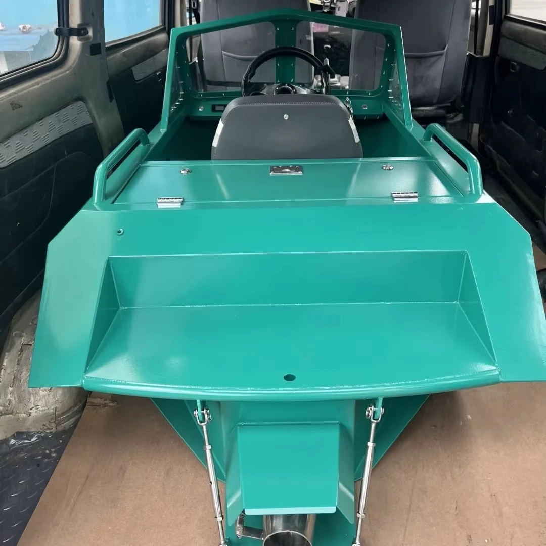 Dual-Purpose Speedboat for Motorboating and Fishing, Featuring Shock-Absorbing Seats