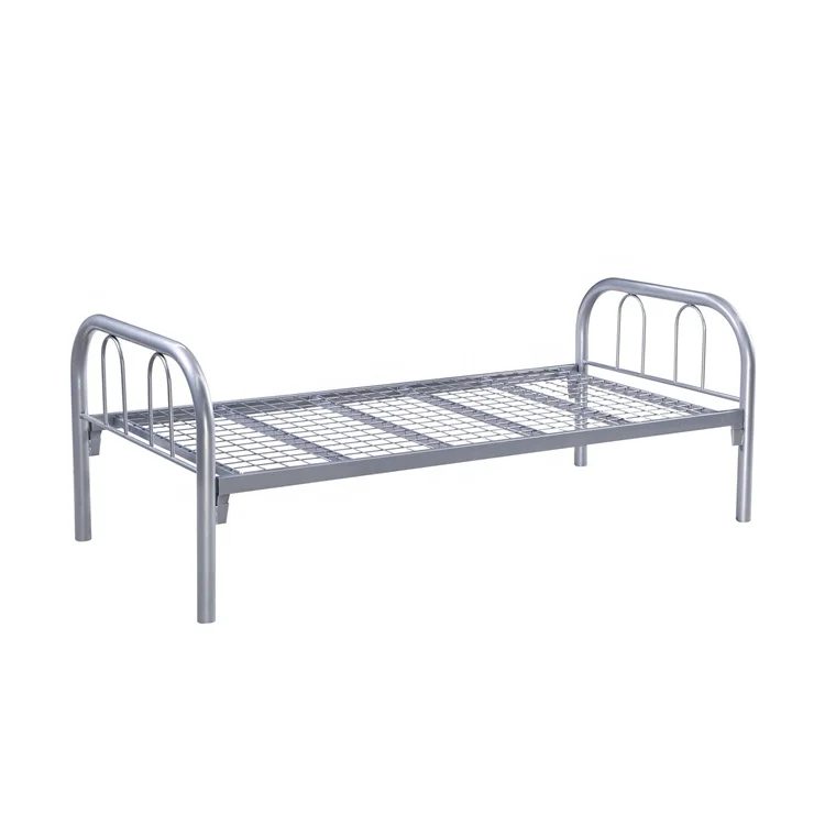 Factory Wholesale Iron Twin Size Platform Bed Frame Easy Assembly Single Bed for adults metal Bed