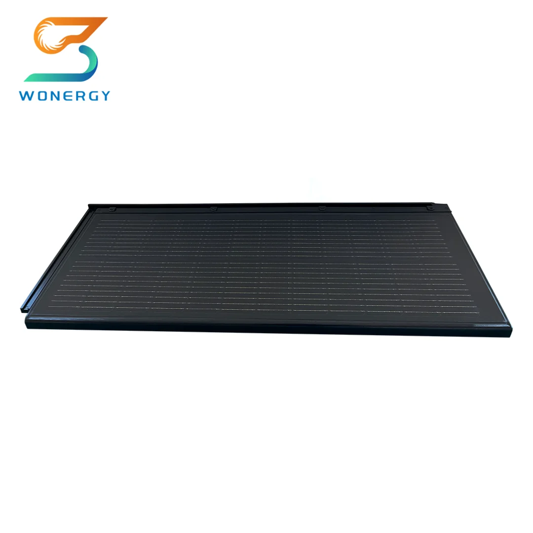 High Quality Cell Light Solar Roofing Sheet 95watt Shingle Roof Tiles Black Photovoltaic Paneles Solares de tejas
