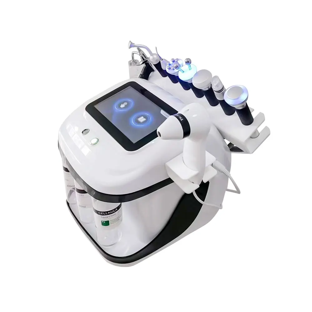 Newest hydro bubble pen sprayer ultrasonic rf facial clean skin analysis face care machine at home