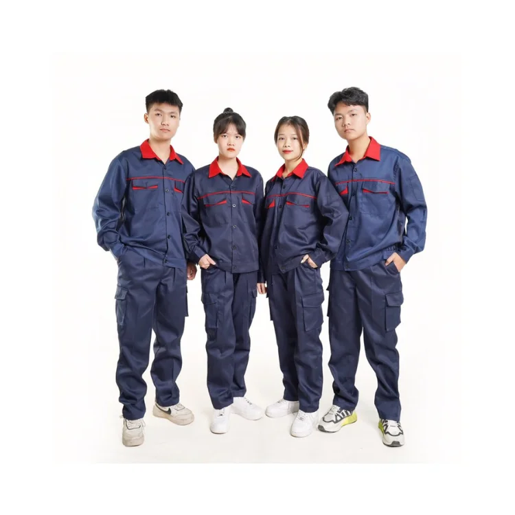 New Quality Work Safety Uniform Green Vina Custom Size Work Garments Packed In Bag Vietnam Manufacturer