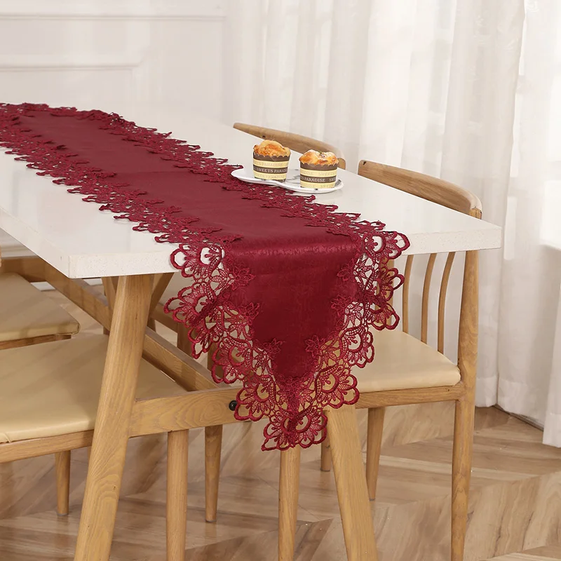Buti New simple lace table runner candlelight dinner arrangement decorative classical table runner