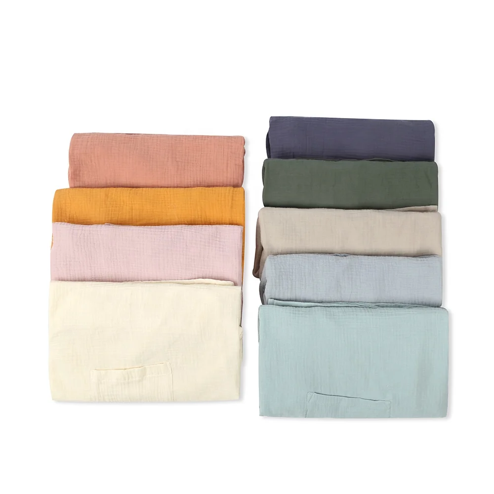 Customized design multiple use adjustable two-layer gauze muslin nursing cover for breastfeeding