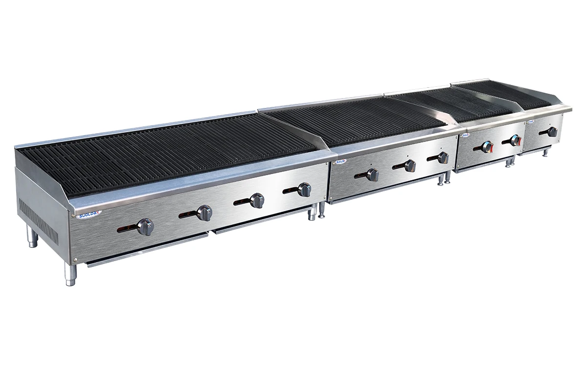 ETL Certificate  Commercial Kitchen Equipment Restaurant countertop briquette barbecue Gas Charbroiler  Grill