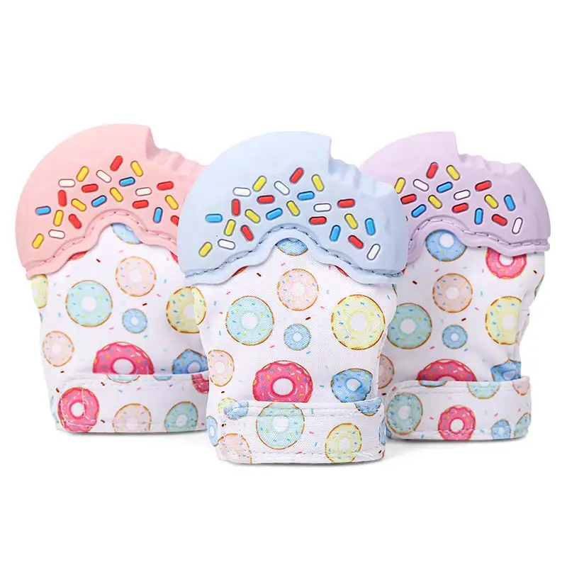 
Donut BPA Free Soothing Teething Mitten For Baby 