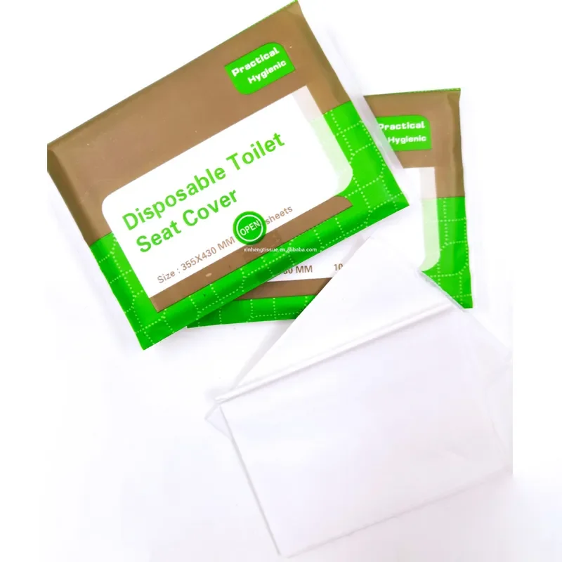 Good Quality Flushable Disposable Biodegradable Toilet Tissue Paper Seat Cover