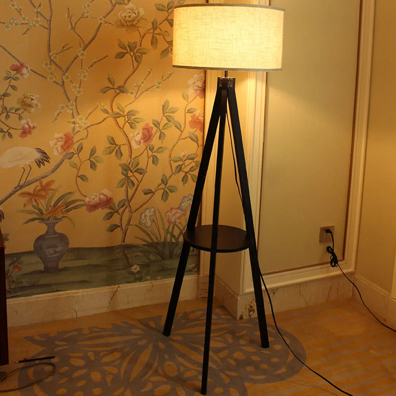 
Modern Fabric Shade Metal Floor Lamp For Hotel 