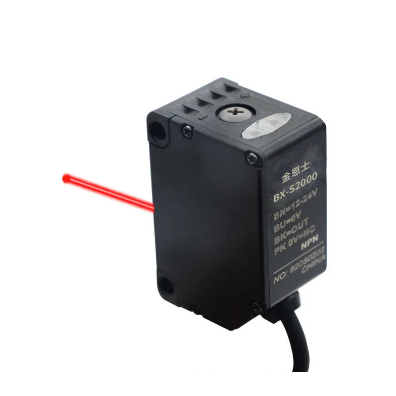 Инженерный лазерный датчик подавления дальнего действия фотоэлектрический переключатель Датчик рассеянного отражения четырехпроводной npn нормально открытый и