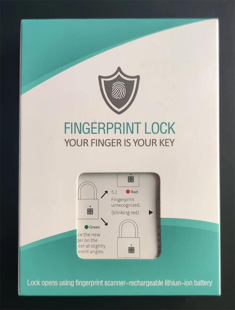 Умный замок отпечатков пальцев водонепроницаемый дневник замок для личного пространства SG03-16